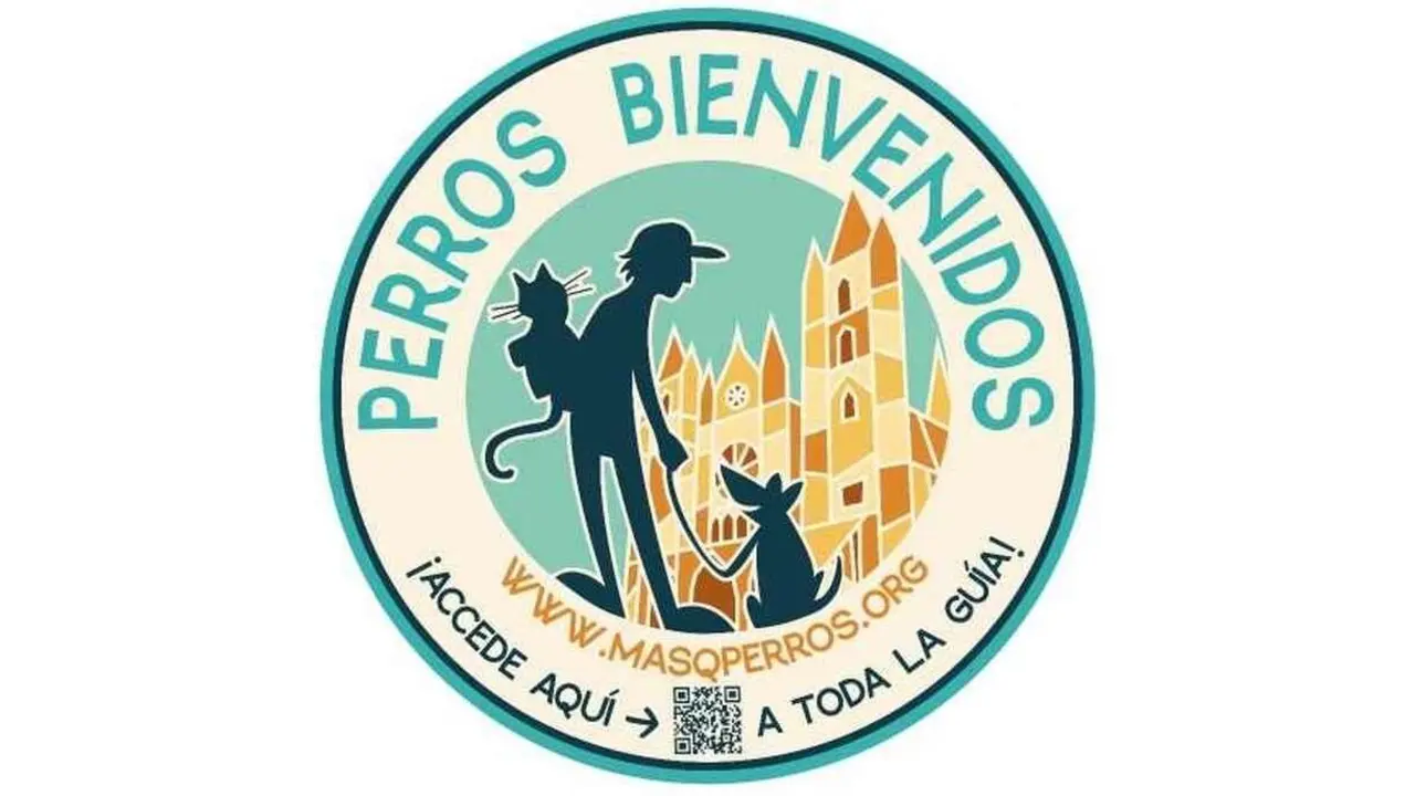 Imagen de la pegatina promocional de 'MásQperros'.