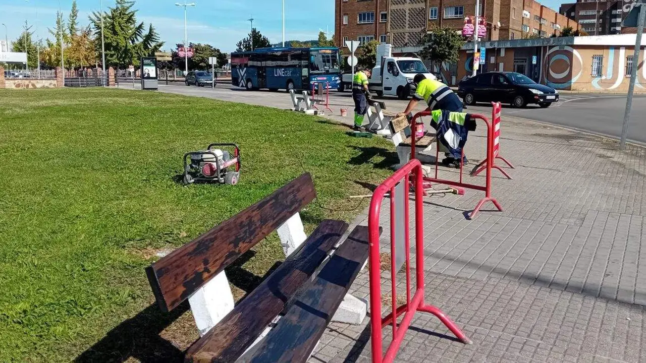obras en la Avenida de la Libertad