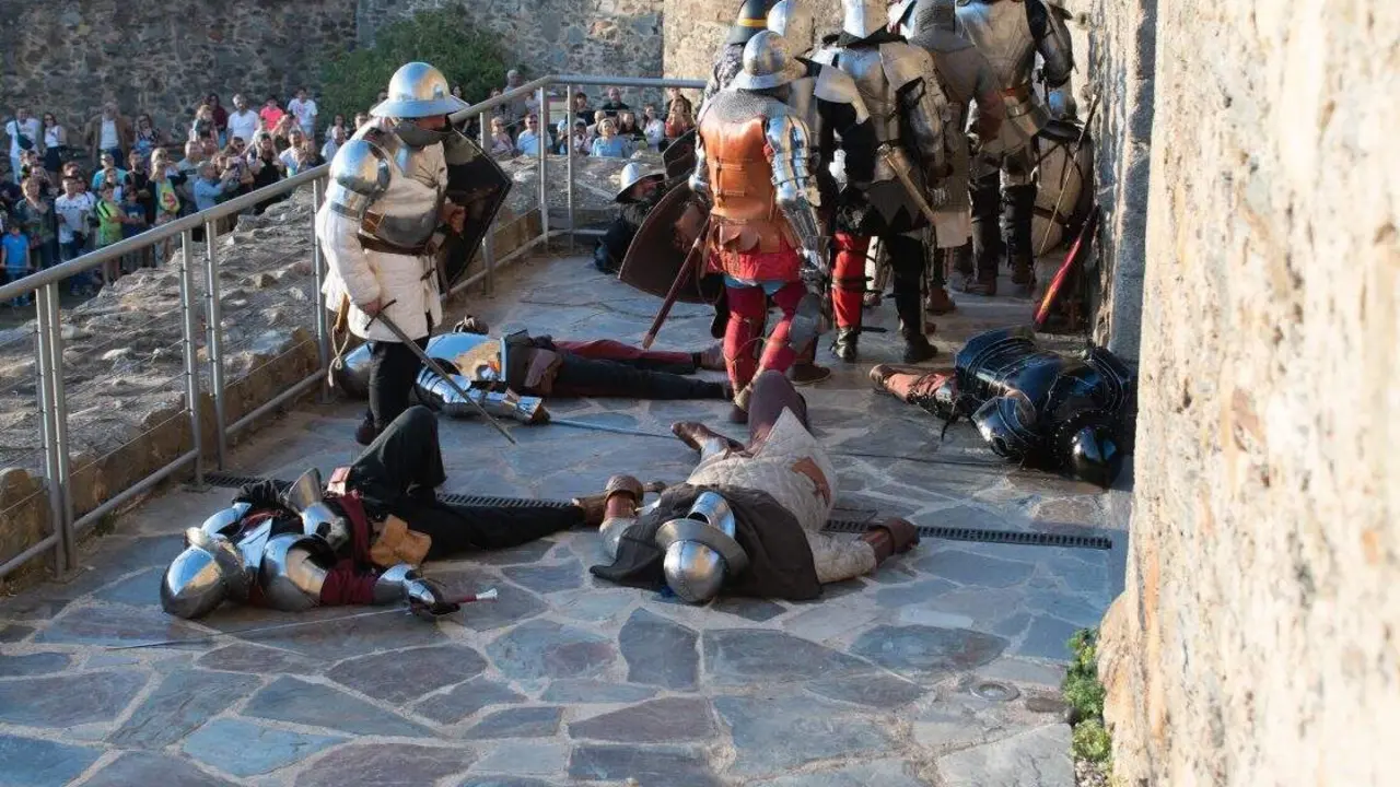 Recreación histórica de los Irmandiños de 2023 en el Castillo de Ponferrada. Foto: Cedida El Bierzo Digital / Enrique Ramón