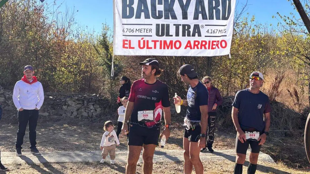 Ángel César Antonio en un momento de la exigente prueba de Curillas.