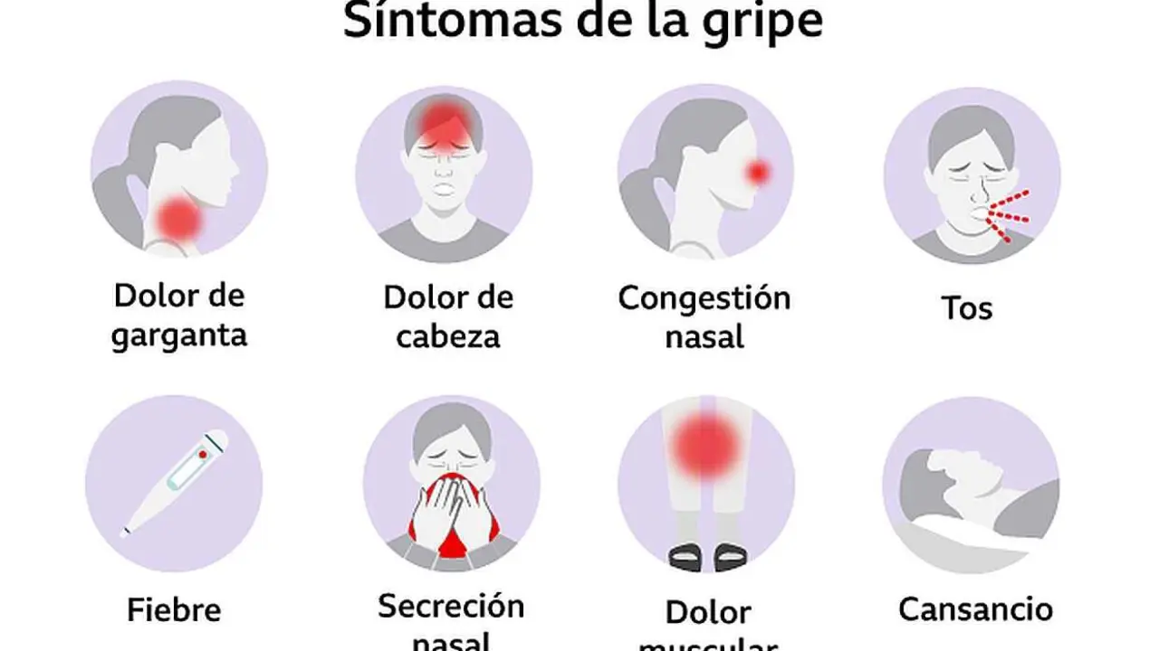Sintomatología de la gripe, en muchos casos idéntica a los casos de repunte de la Covid-19.