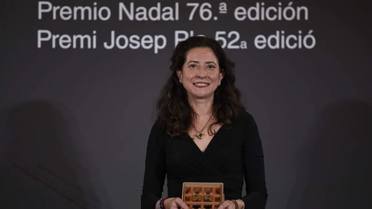 La escritora Ana Merino, en la entrega del Premio Nadal de 2020.