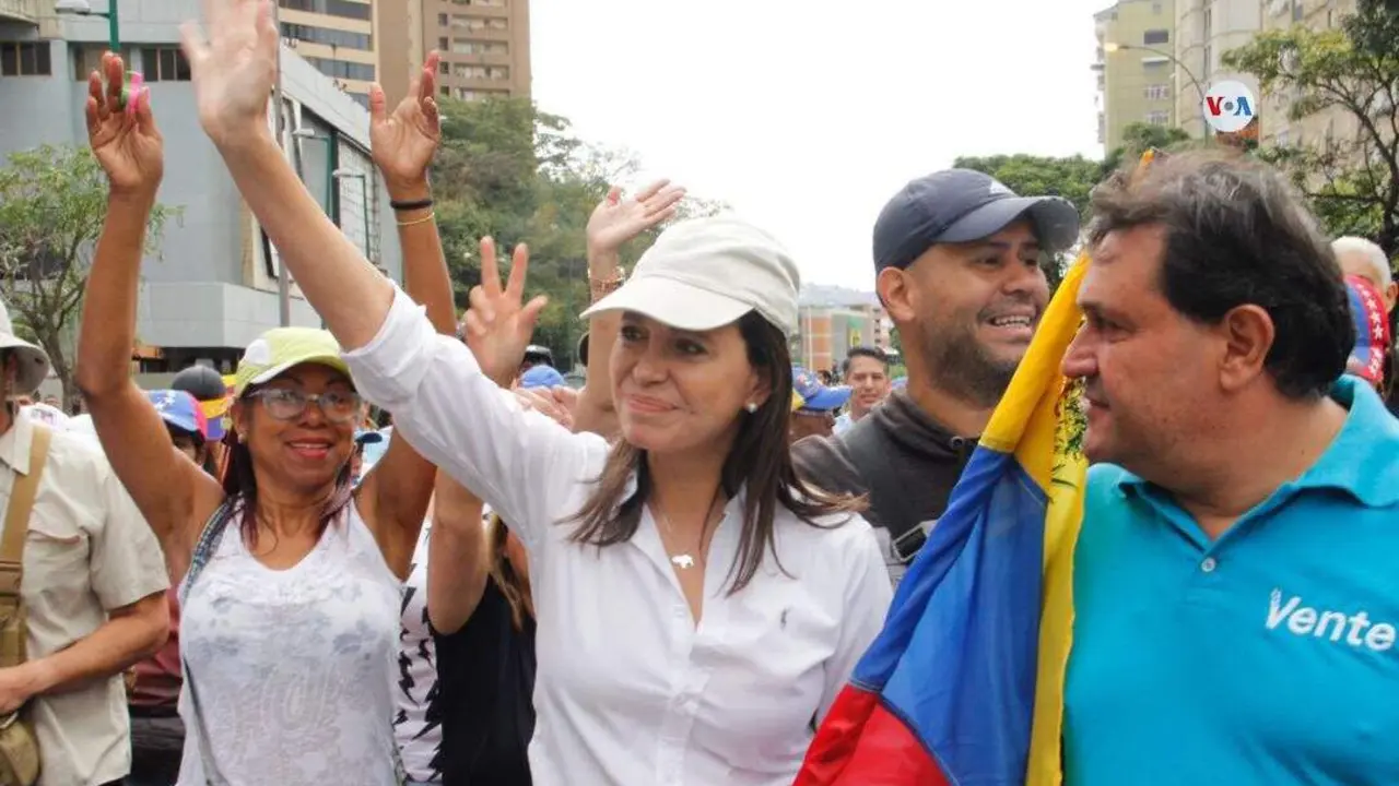 María Corina Machado, premio Nobel de la Paz 2025. Foto: VOA