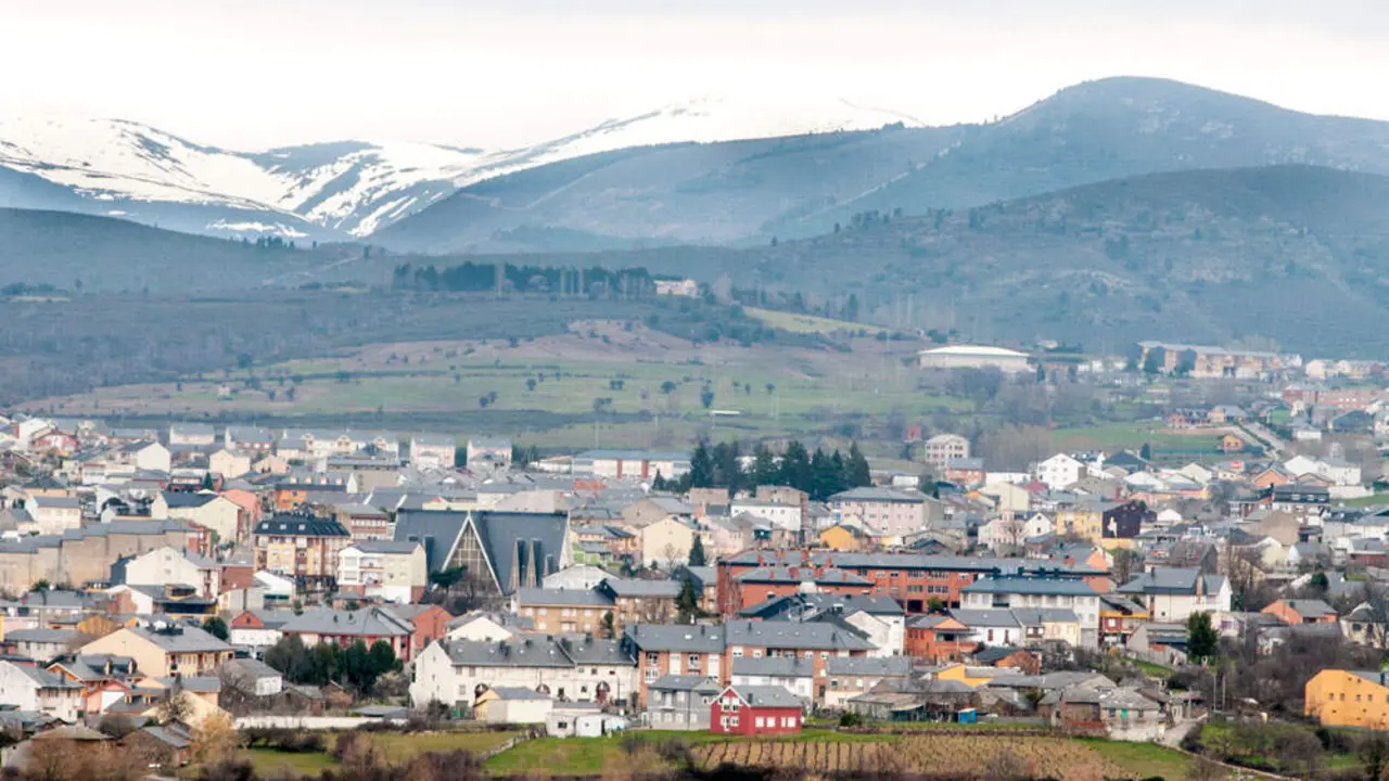 La localidad berciana de Fabero.