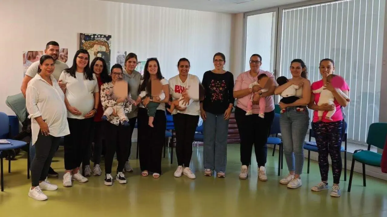Una de las actividades desarrolladas en Valencia de Don Juan para promocionar la lactancia materna. Foto: Sacyl