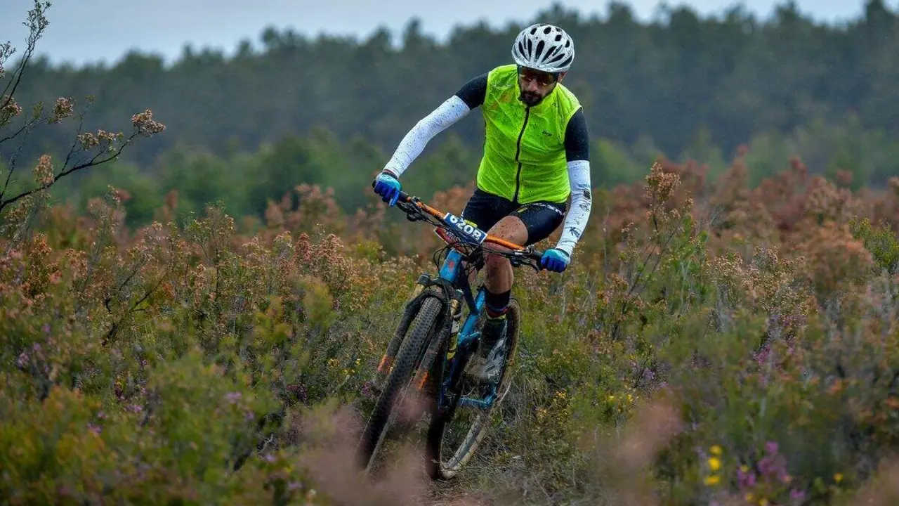 Rubén Ferrero, durante una competición en la montaña.