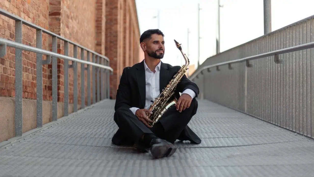 El saxofonista berciano David Delgado.