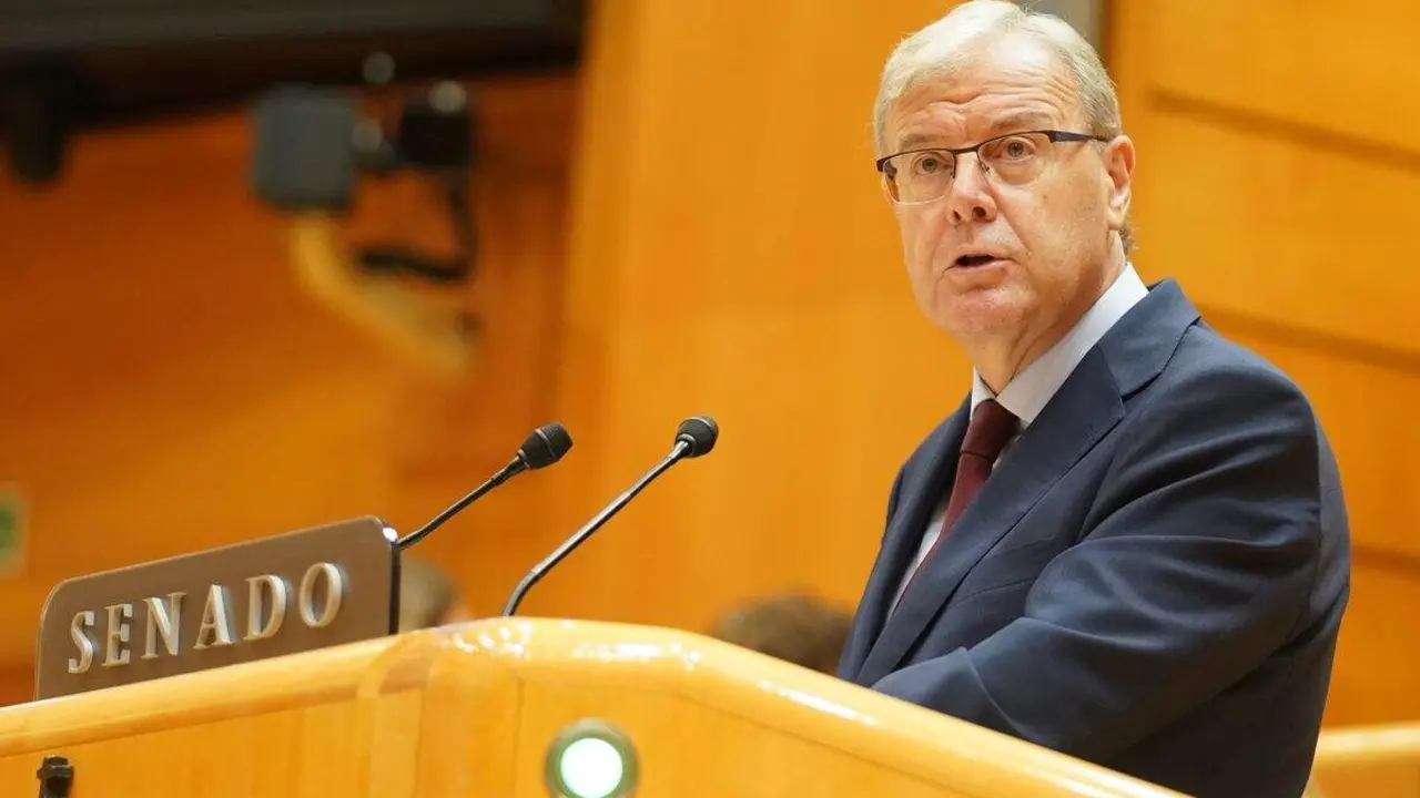 El senador del PP por León Antonio Silván durante su intervención en el Senado este miércoles. Foto: PP