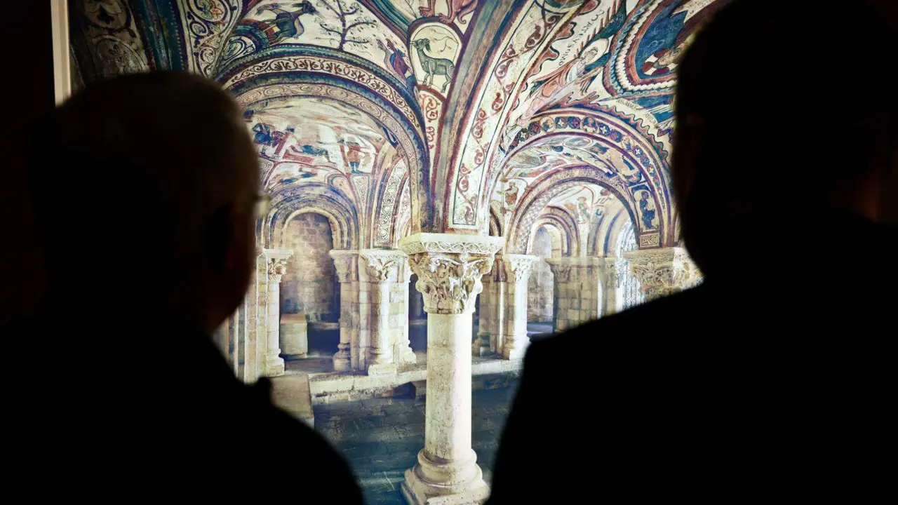 Acto de inauguración de la exposición temporal ‘El Panteón Real a través de las miradas’, organizada con motivo de la inauguración del Museo de la FAO en Roma, donde España está representada por el Calendario Agrícola de San Isidoro. Fotos: Campillo