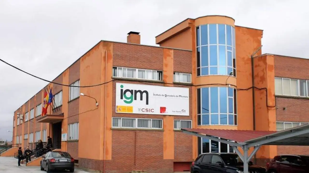 Exterior del Instituto de Ganadería de Montana (IGM) ubicado en la localidad leonesa de Grulleros.