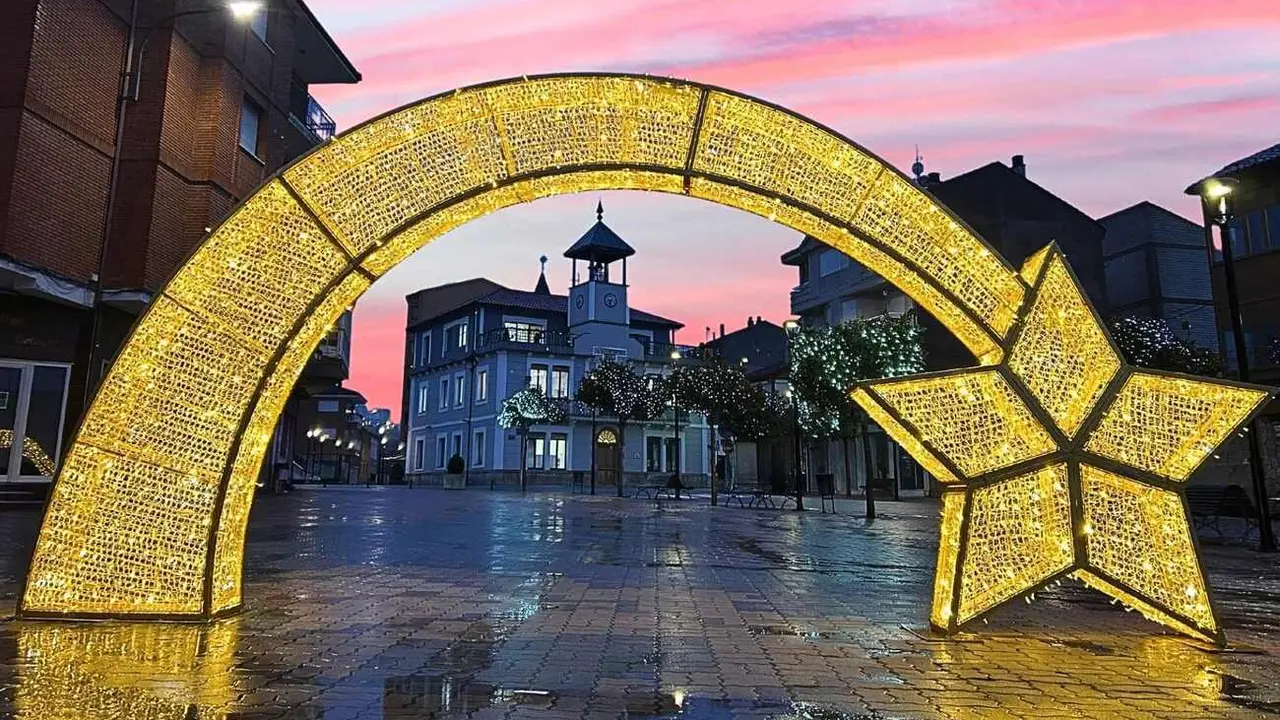 Uno de los motivos navideños que iluminarán la localidad de La Robla.