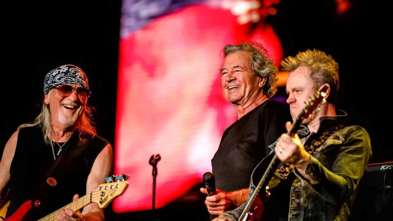 Los británicos Deep Purple en uno de sus últimos conciertos.