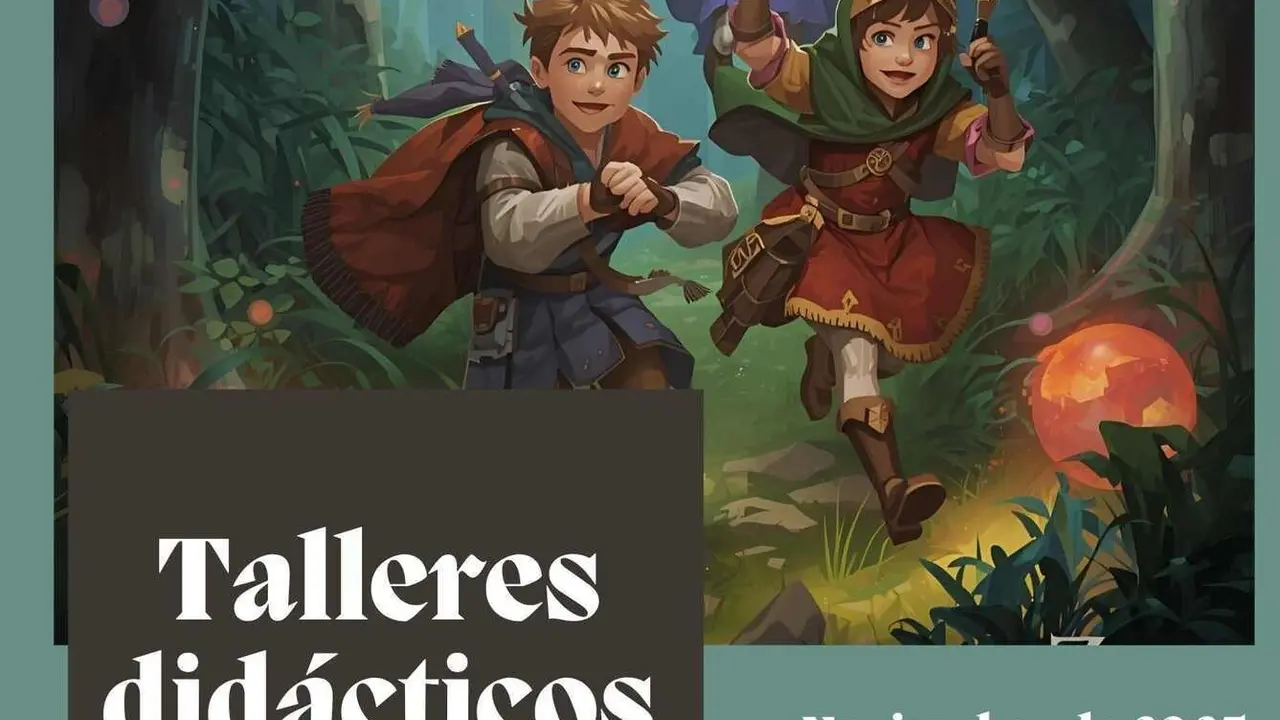 Imagen parcial del cartel de Talleres didácticos.