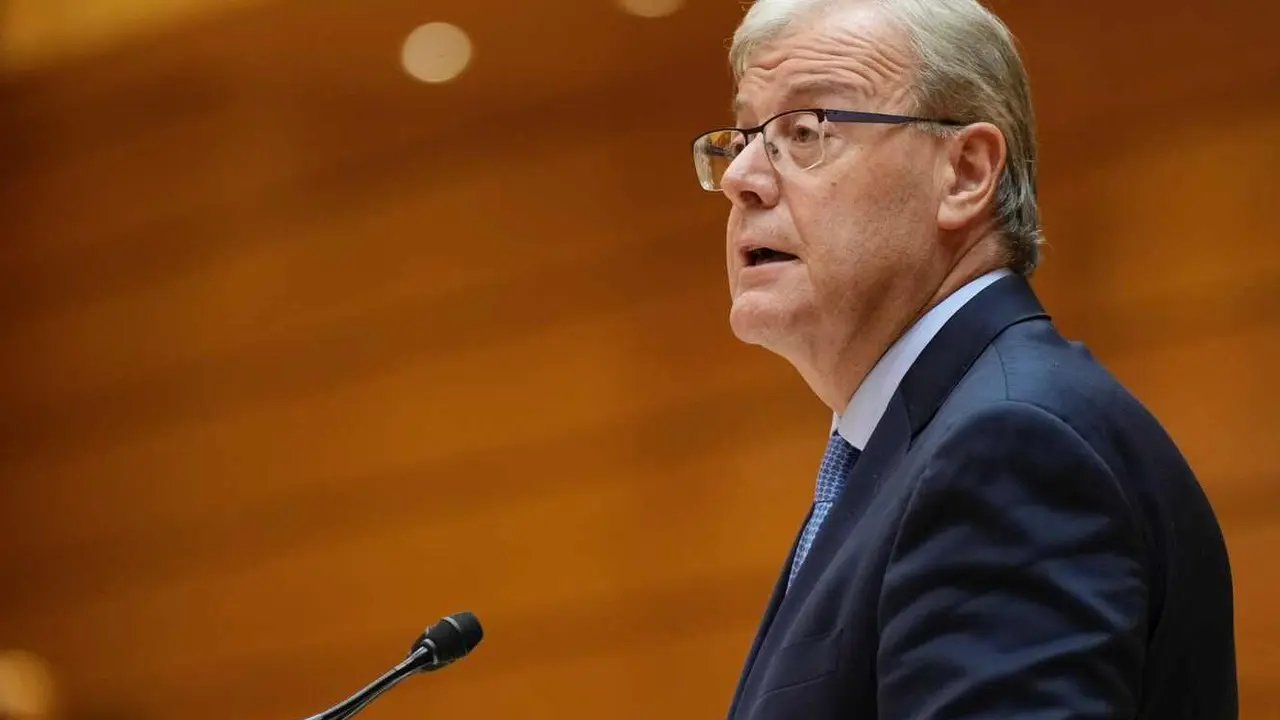 Antonio Silván, durante su intervención en el Senado.