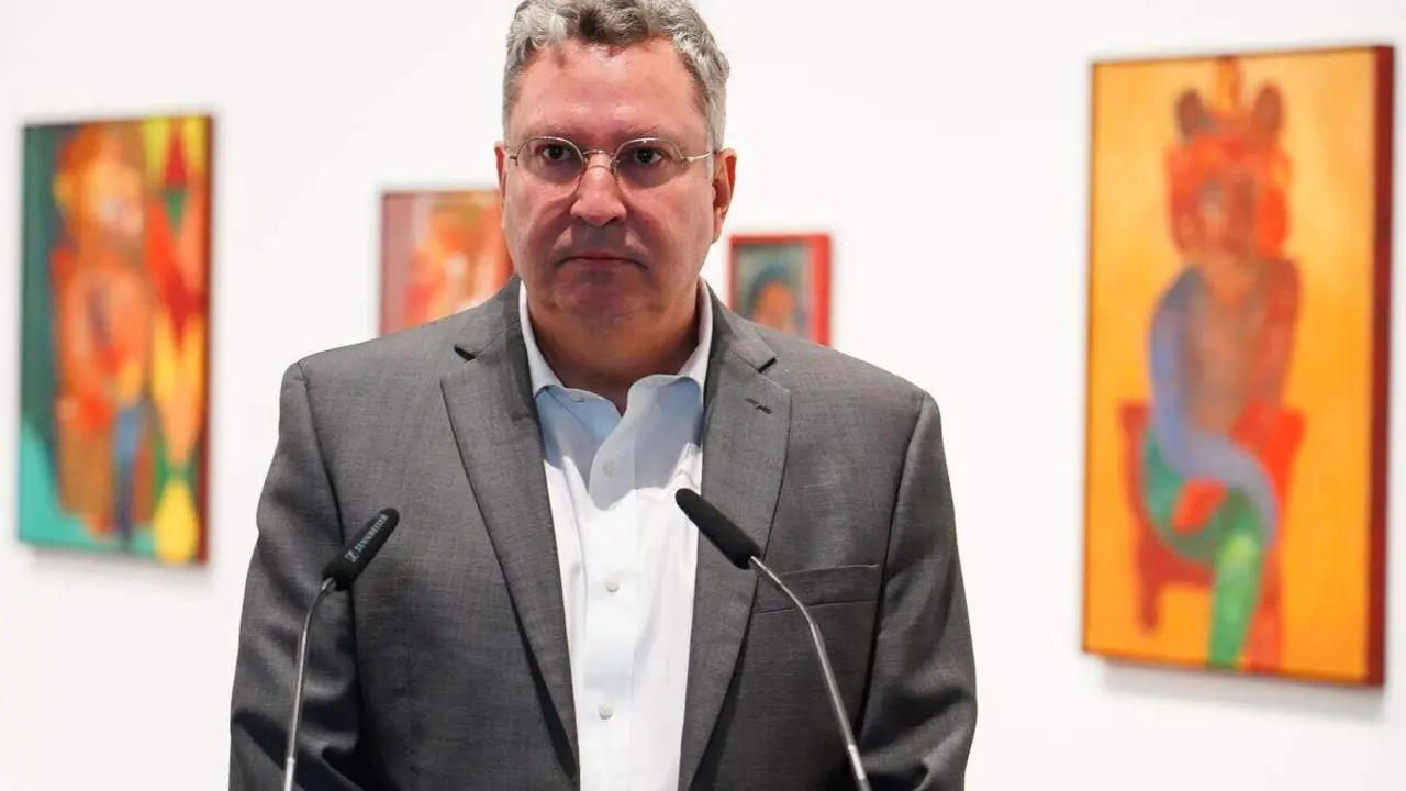 El director del Musac, Álvaro Rodríguez Fominaya, en una foto de archivo en el Musac. Foto: Ical