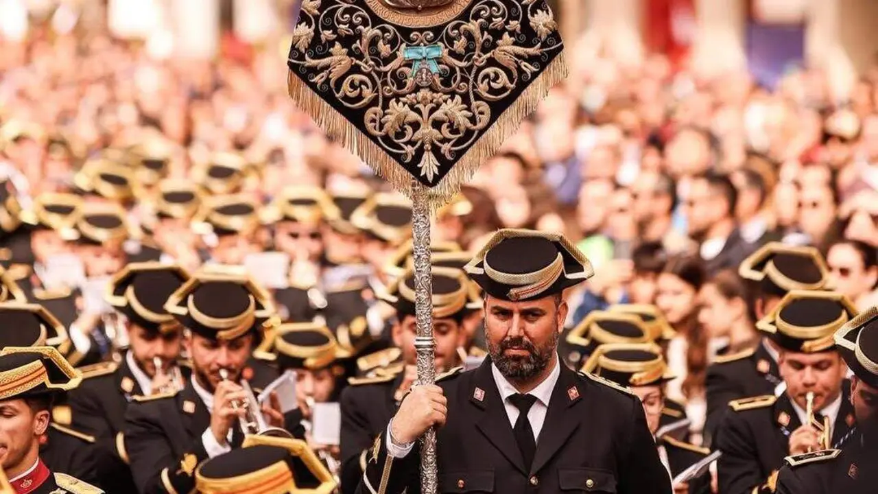 La Agrupación Musical de la Cofradía del Dulce Nombre de Jesús Nazareno y la Agrupación Musical Virgen de los Reyes, de Sevilla (en la imagen), ofrecerán un concierto conjunto en la ciudad de León. Foto: Virgen de los Reyes
