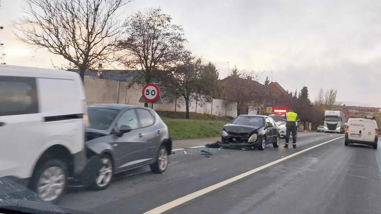 Imagen del lugar del accidente ocurrido este viernes. Foto: Isaac Llamazares