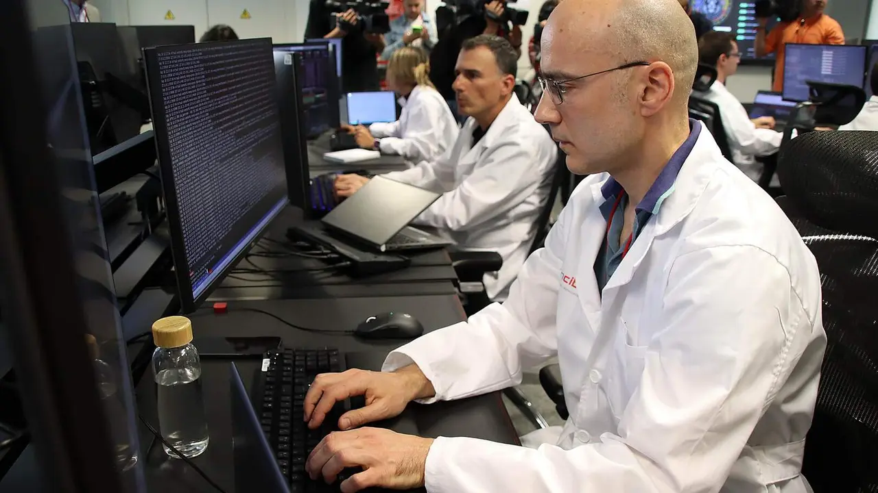 El Instituto Nacional de Ciberseguridad (Incibe) durante un simulacro en vivo de un ciberataque y crisis realista de ransomware e intentos de intrusi&oacute;n en los servicios p&uacute;blicos. Foto: Peio Garc&iacute;a