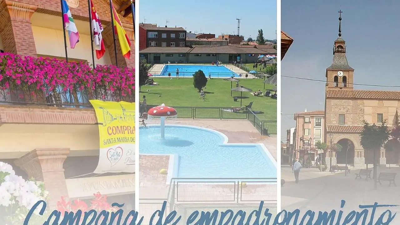 Imagen de la campaña de empadronamiento realizada por Santa María del Páramo.