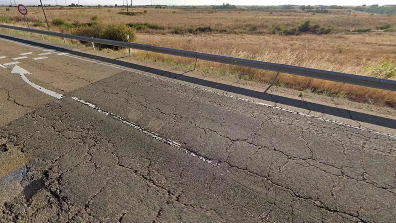 Imagen de la N-630 a la altura de la localidad de Ardón.