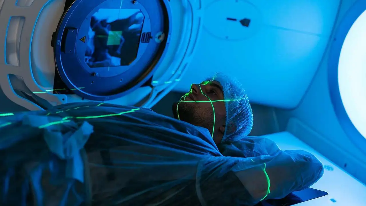 Imagen de un tratamiento de radioterapia.