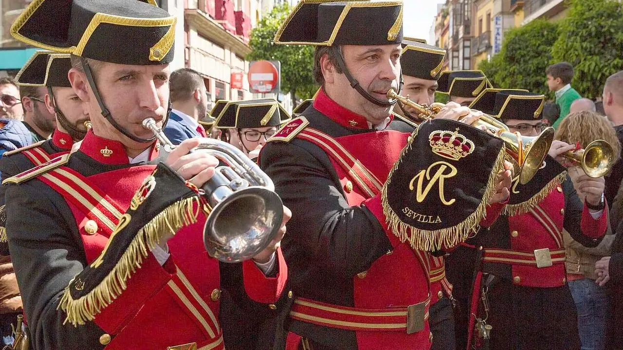 La Agrupación Musical de la Cofradía del Dulce Nombre de Jesús Nazareno y la Agrupación Musical Virgen de los Reyes, de Sevilla (en la imagen), ofrecerán un concierto conjunto en la ciudad de León. Foto: Virgen de los Reyes