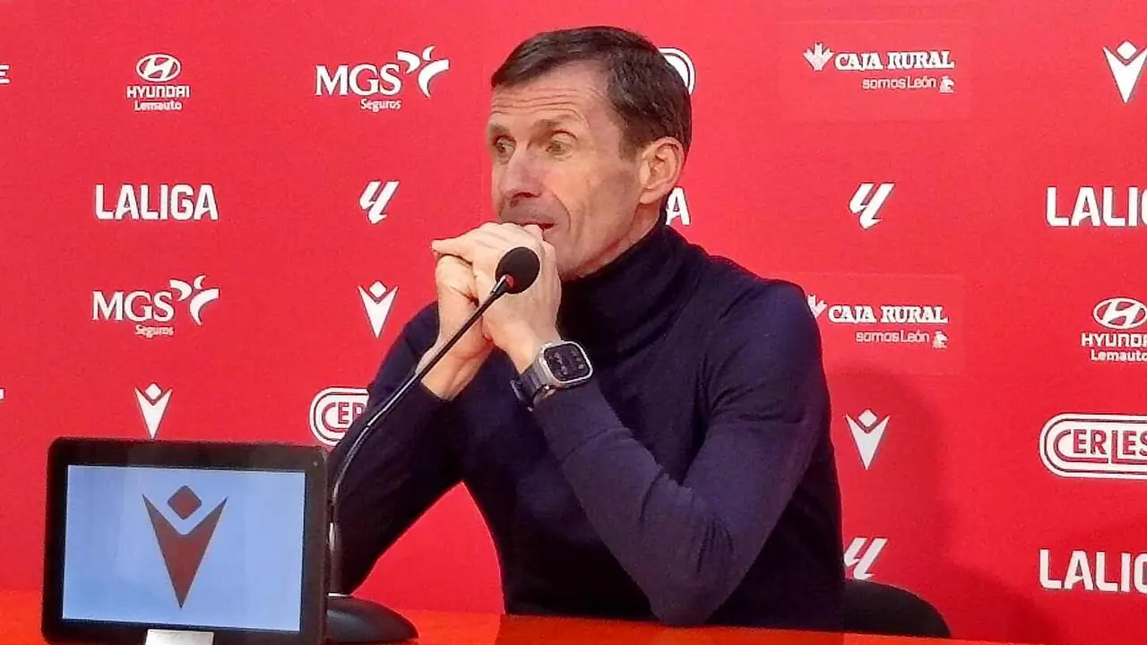 Ziganda, durante la rueda de prensa de este viernes.