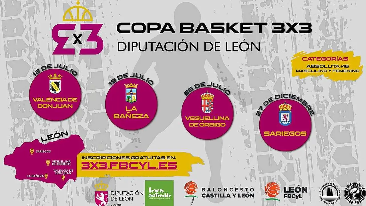 Copa Basket 3x3 Diputación de León.