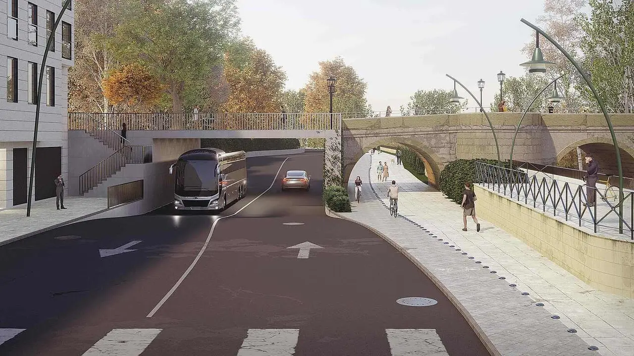 Imagen del proyecto de reforma en el Puente de San Marcos impulsado por el PP.