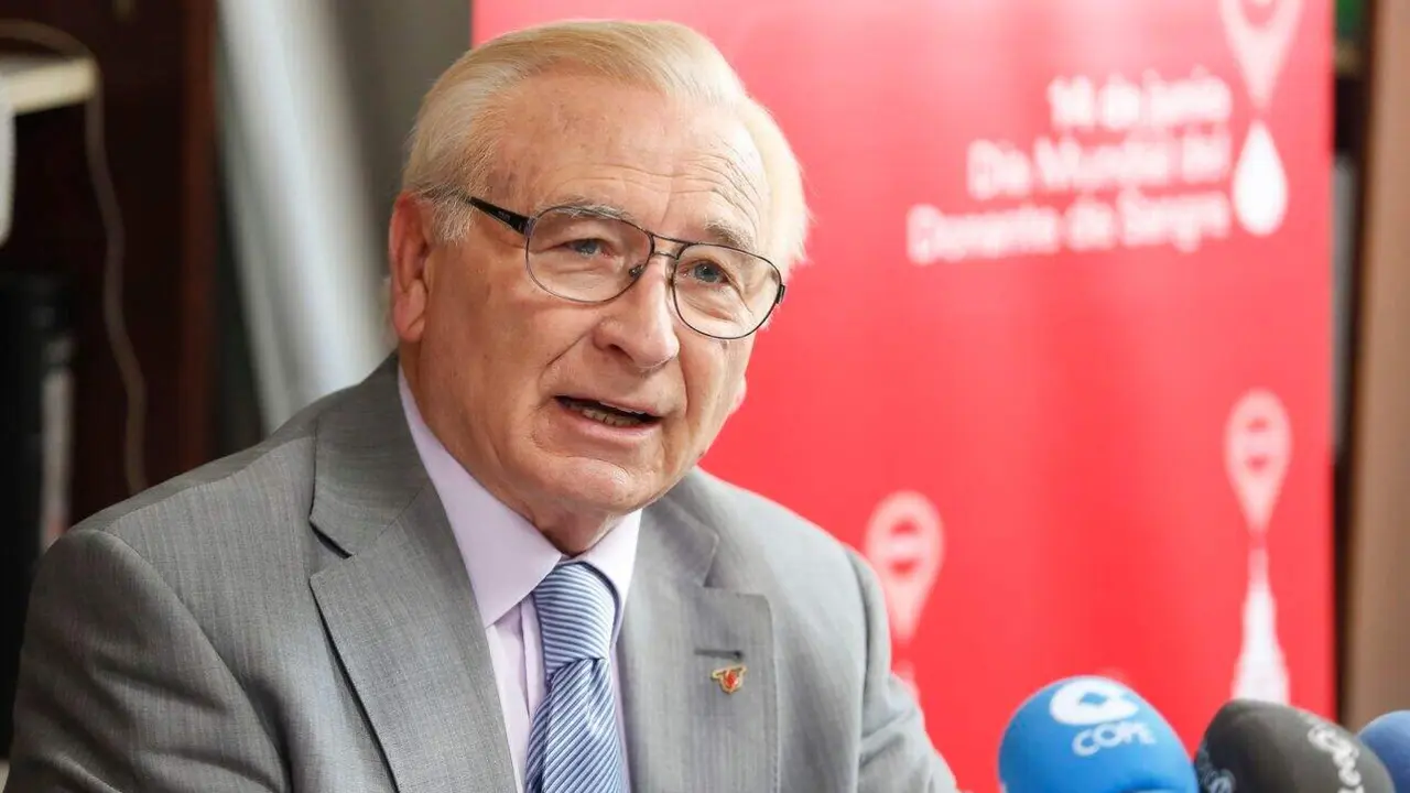 El presidente de la Federación Española de Donantes de Sangre, Martín Manceñido, presenta las estadísticas sobre la donación de sangre en España en 2018