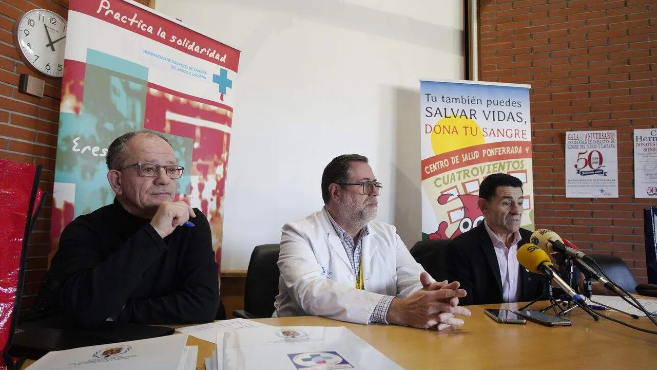 Presentación de los actos con motivo del 50 aniversario de la Hermandad de Donantes de Sangre del Bierzo