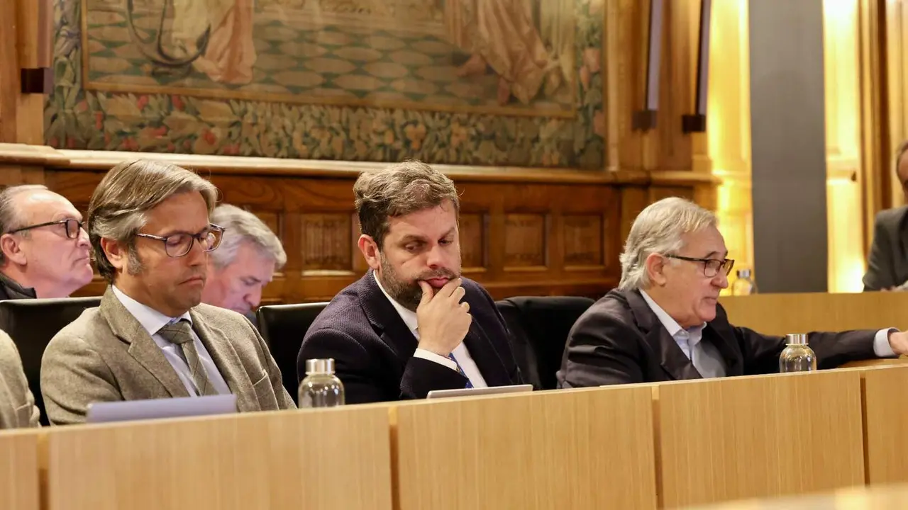 Diputados provinciales del PP durante uno de los plenos de la institución.