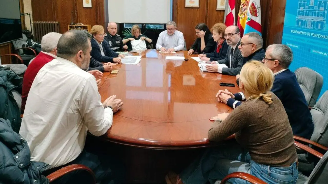 Reunión del Cecop de diciembre del Ayuntamiento de Ponferrada. Foto: Ayto. Ponferrada