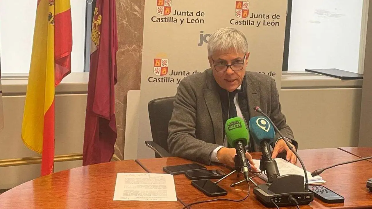 Eduardo Diego, este martes en la presentación de las ayudas al alquiler de vivienda en León. Foto: JCyL