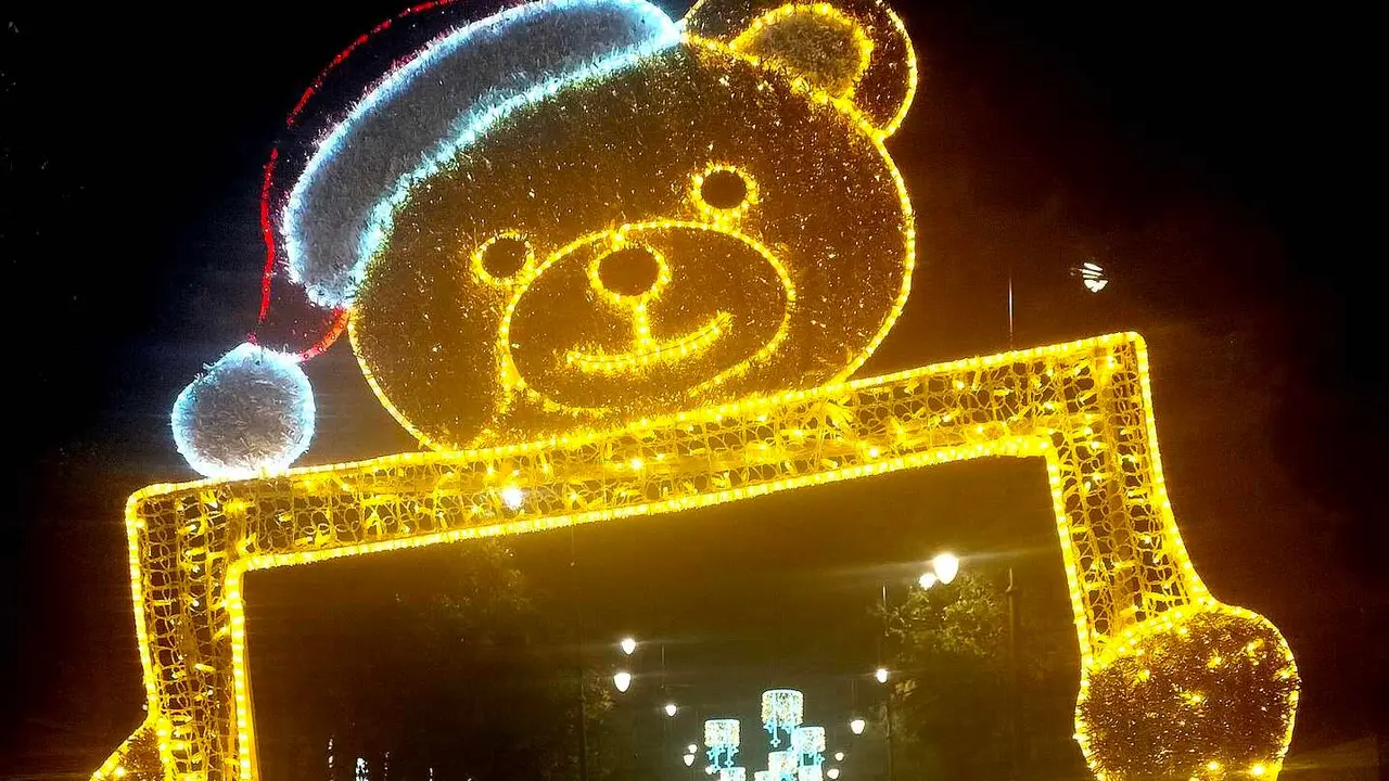 La iluminación navideña, uno de los reclamos en Ponferrada.