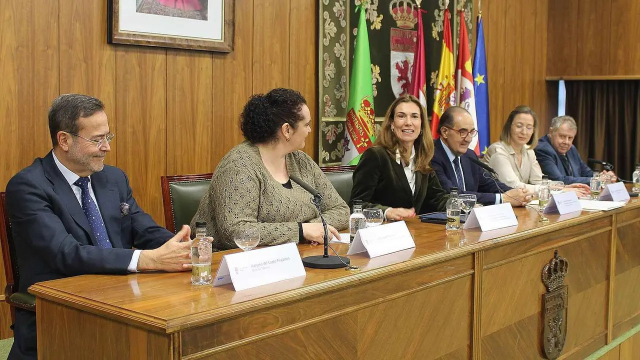 Un instante de la presentación del balance, este viernes.