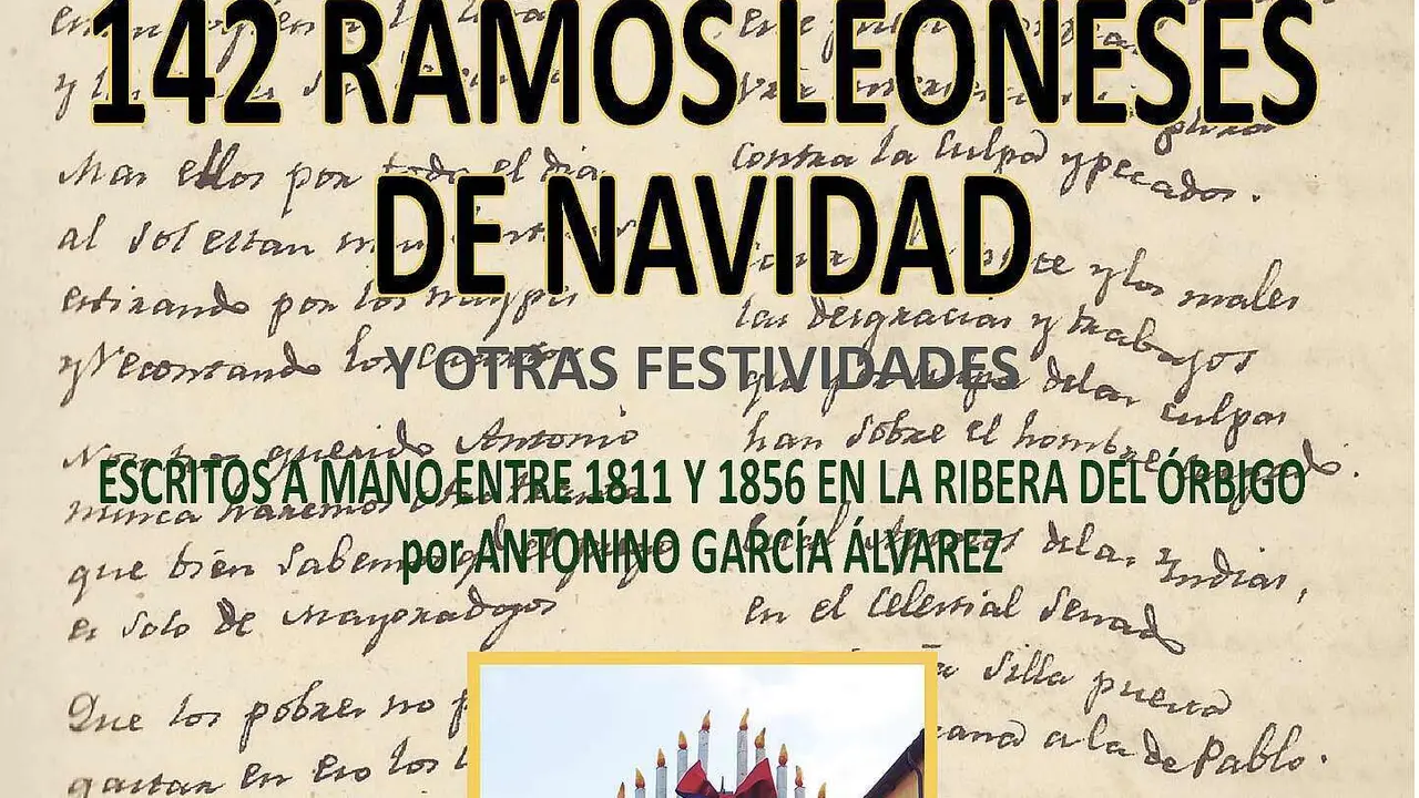 Imagen parcial de la portada del libro '142 ramos leoneses de Navidad'.