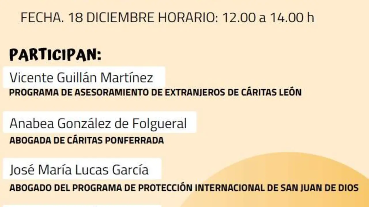 Cartel promocional de la actividad del Ayuntamiento de Ponferrada.