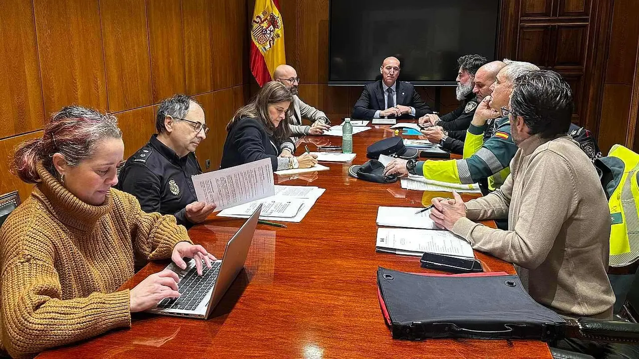 Imagen de la Junta Local de Seguridad celebrada este lunes.