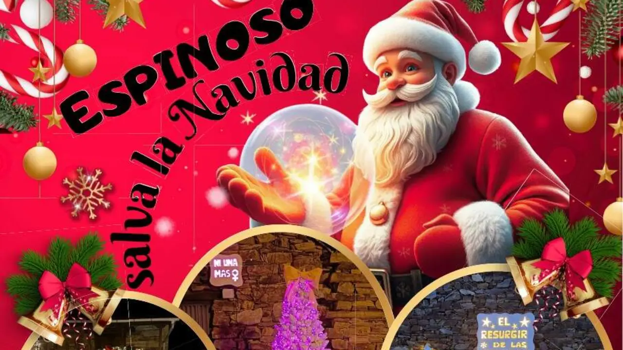 Fragmento del cartel de la Navidad de Espinoso de Compludo.