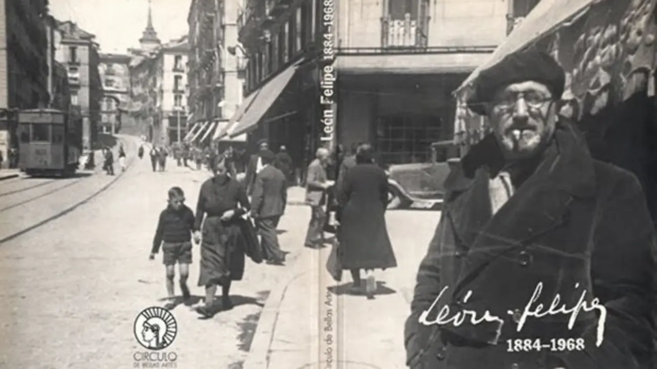 Le&oacute;n Felipe en Madrid en 1936. Foto: C&iacute;rculo de Bellas Artes