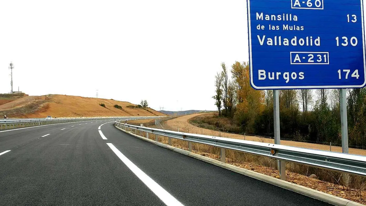 Tramo Le&oacute;n-Puente Villarente de la autov&iacute;a A-60
