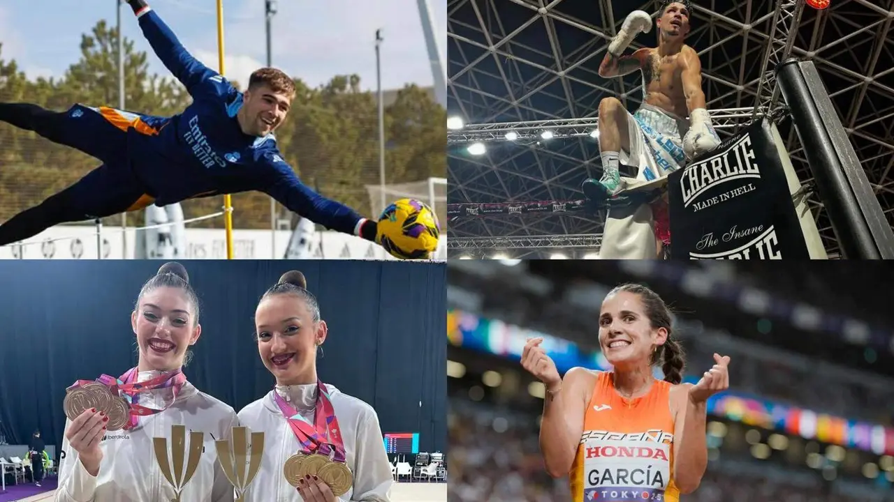 Fran Gonz&aacute;lez, Antonio Barrul, las 'Andreas' y Marta Garc&iacute;a.