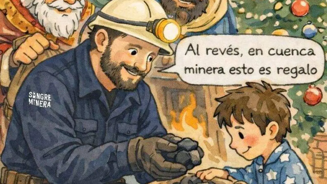 Fragmento de la ilustraci&oacute;n cedida por Sangre Minera obra de una creador local.