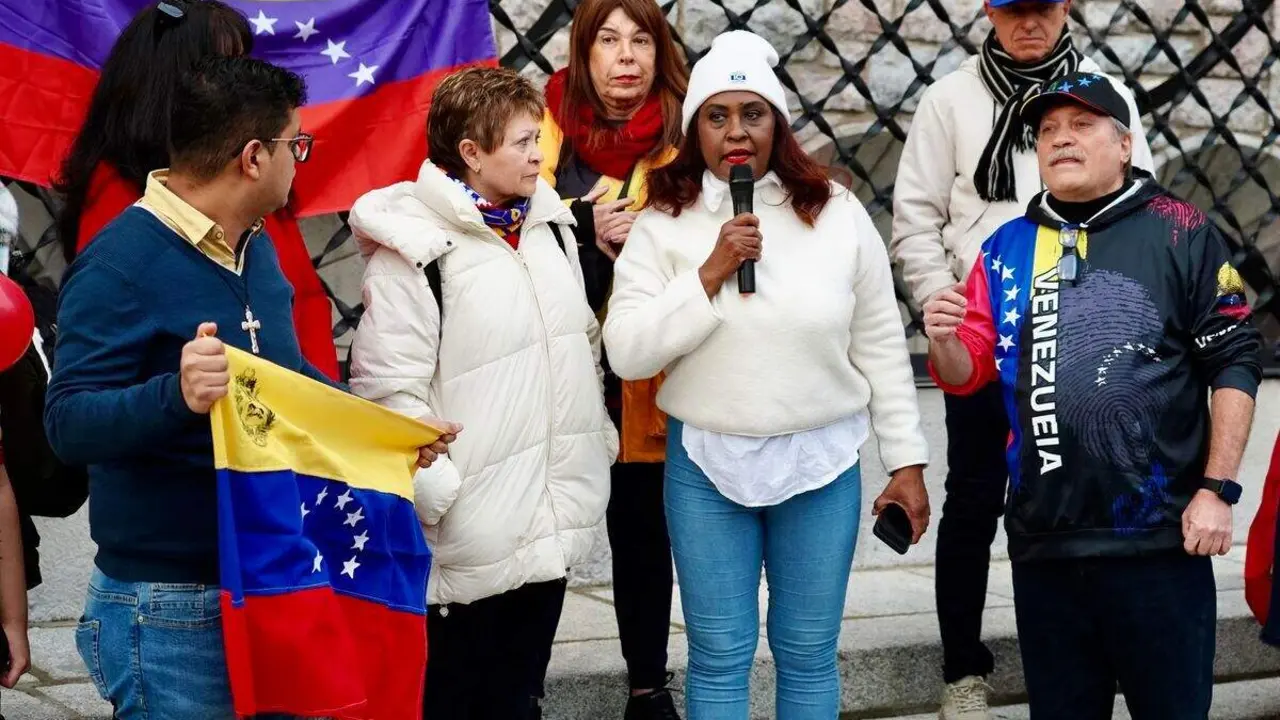 Celebraci&oacute;n de una concentraci&oacute;n de protesta en contra de la toma de posesi&oacute;n de Nicol&aacute;s Maduro como presidente de Venezuela. Foto: Campillo