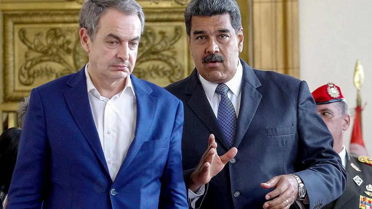Zapatero, junto a Maduro, en una imagen de archivo.