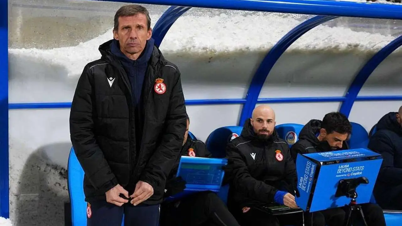 Ziganda, este s&aacute;bado, en el partido disputado por su equipo en Andorra.