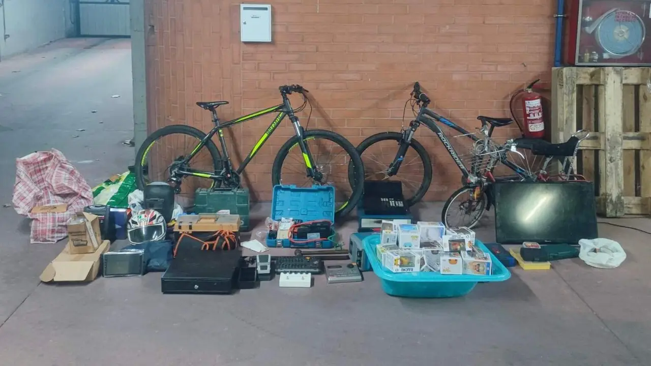 Imagen del material robado.