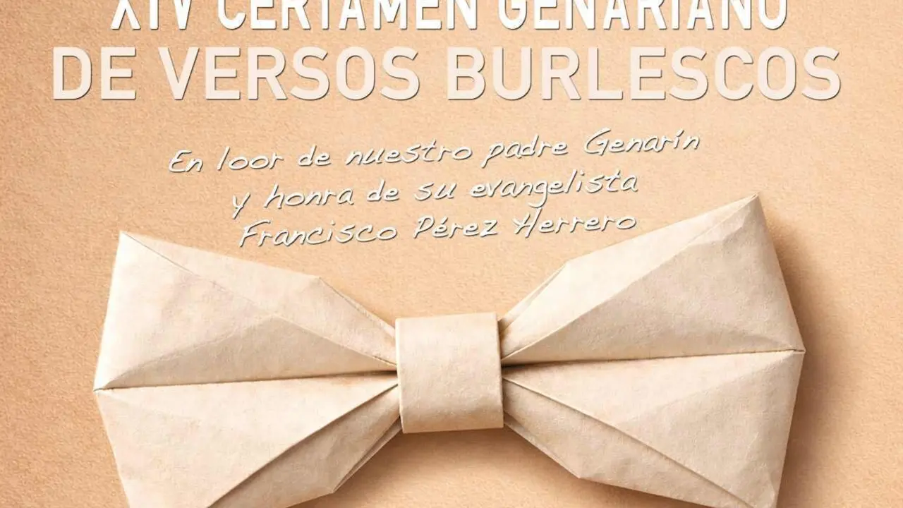 Imagen parcial del cartel del XIV Certamen Genariano de Versos Burlescos.