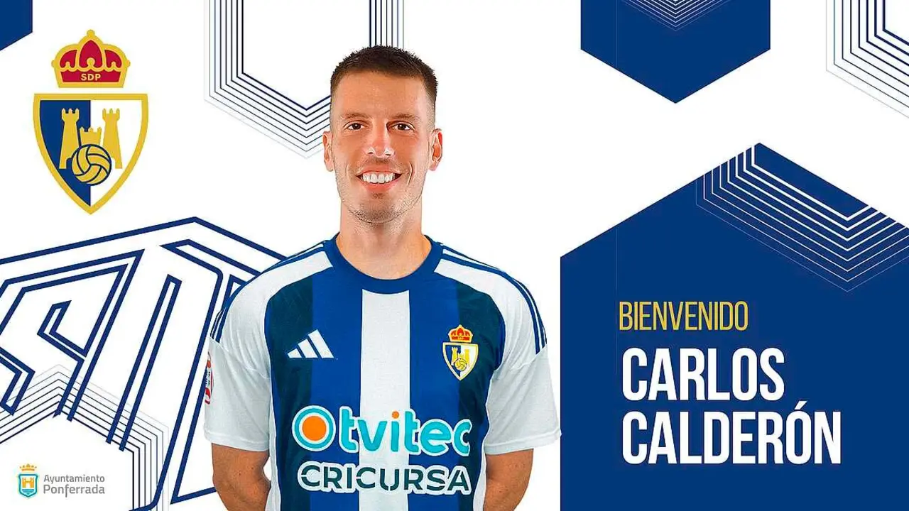 Calder&oacute;n ya es nuevo jugador de la SD Ponferradina.